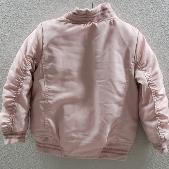 Pink Bomber Girls Jacket - Picture 4 of 4